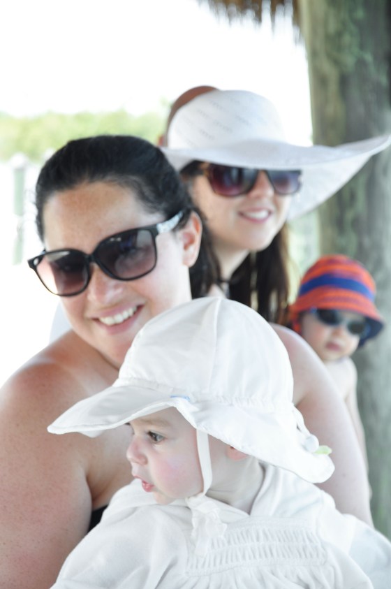 Girls & kids on pier